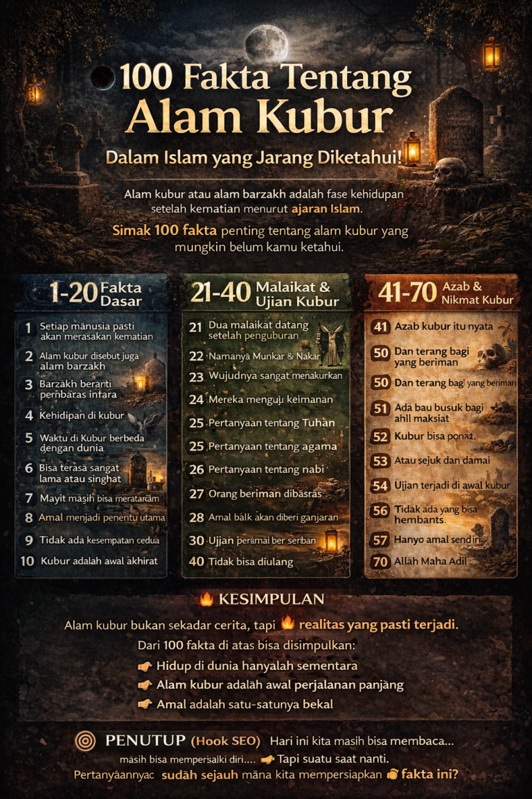 100 fakta alam kubur dalam Islam