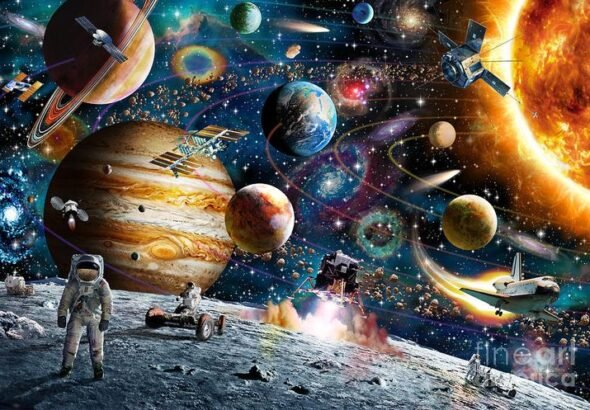 Gambar-Ilustrasi-langit-galaxi-dan-tata-surya