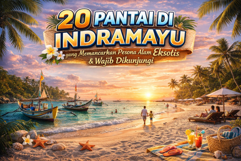 Keindahan pantai Indramayu saat senja