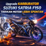 Motor Suzuki Satria F150 dengan karburator baru