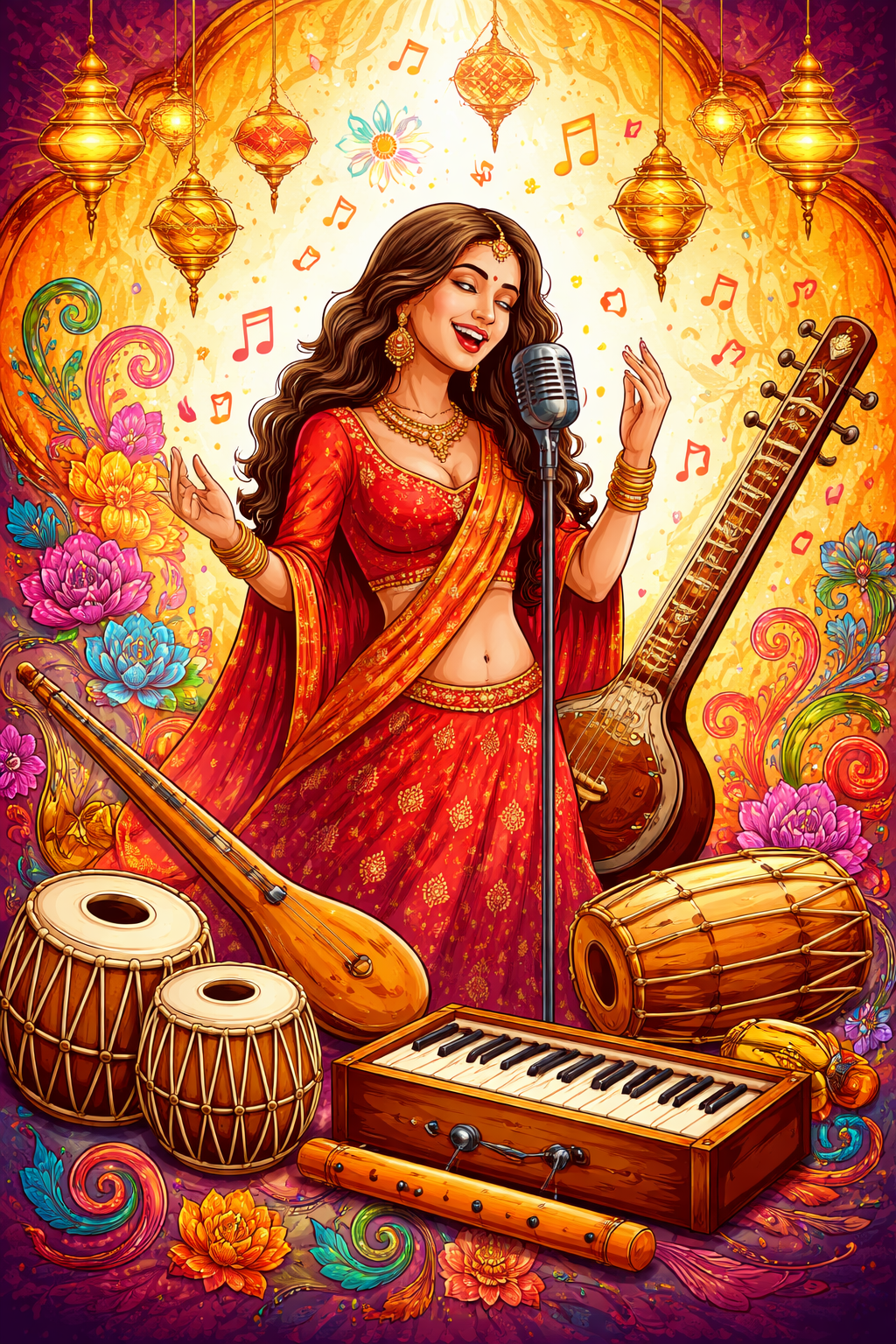 Musik India yang meriah dan penuh warna