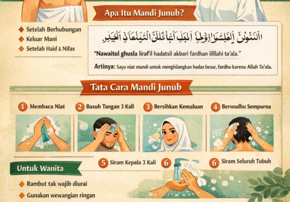 Panduan Mandi Junub Sebelum Idulfitri
