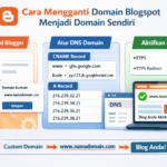Panduan mengganti domain Blogger sendiri