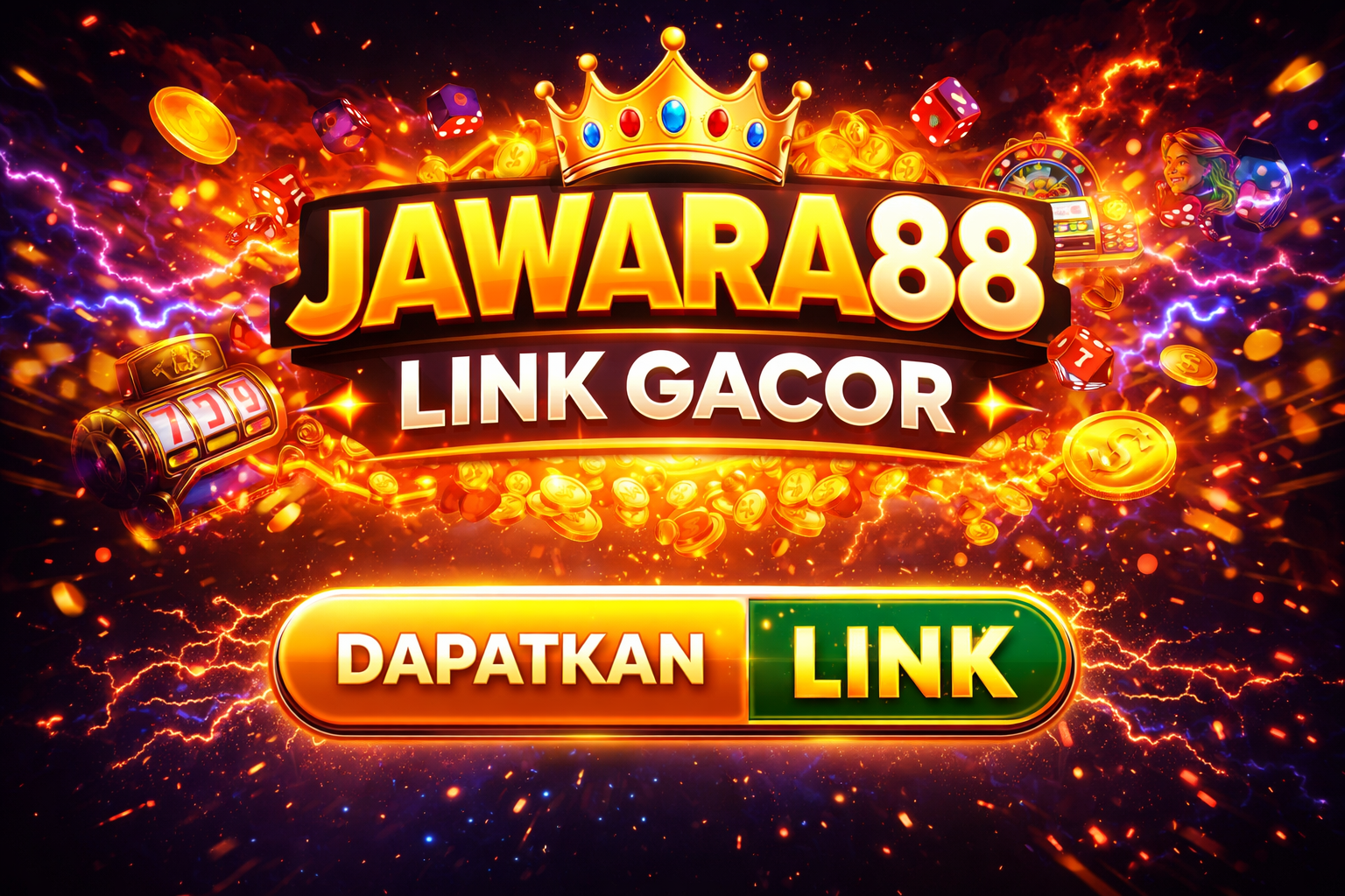 Promosi JAWARA88 dengan efek gemerlap
