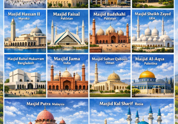 14 masjid terbesar di dunia