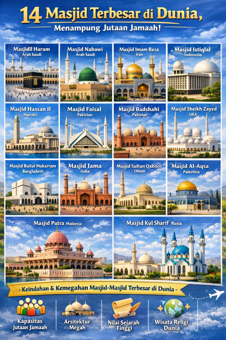14 masjid terbesar di dunia