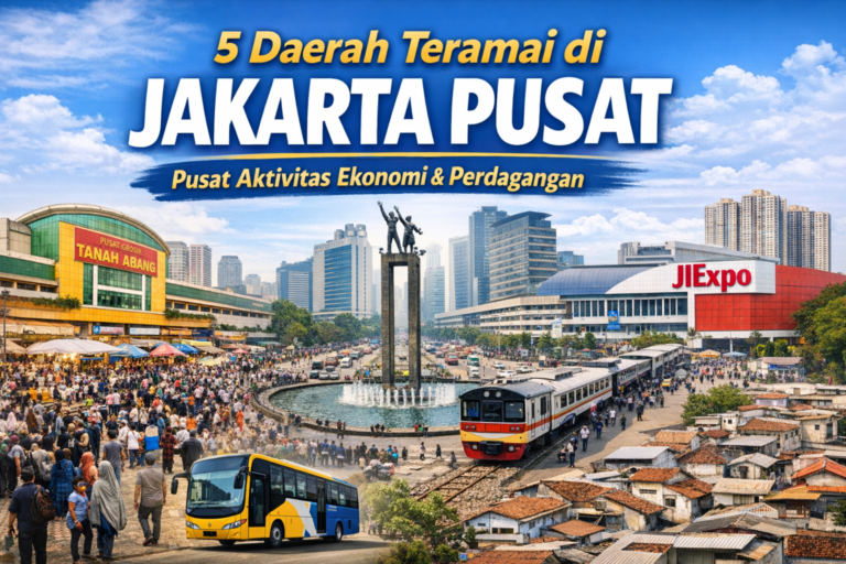 5 daerah teramai di Jakarta Pusat
