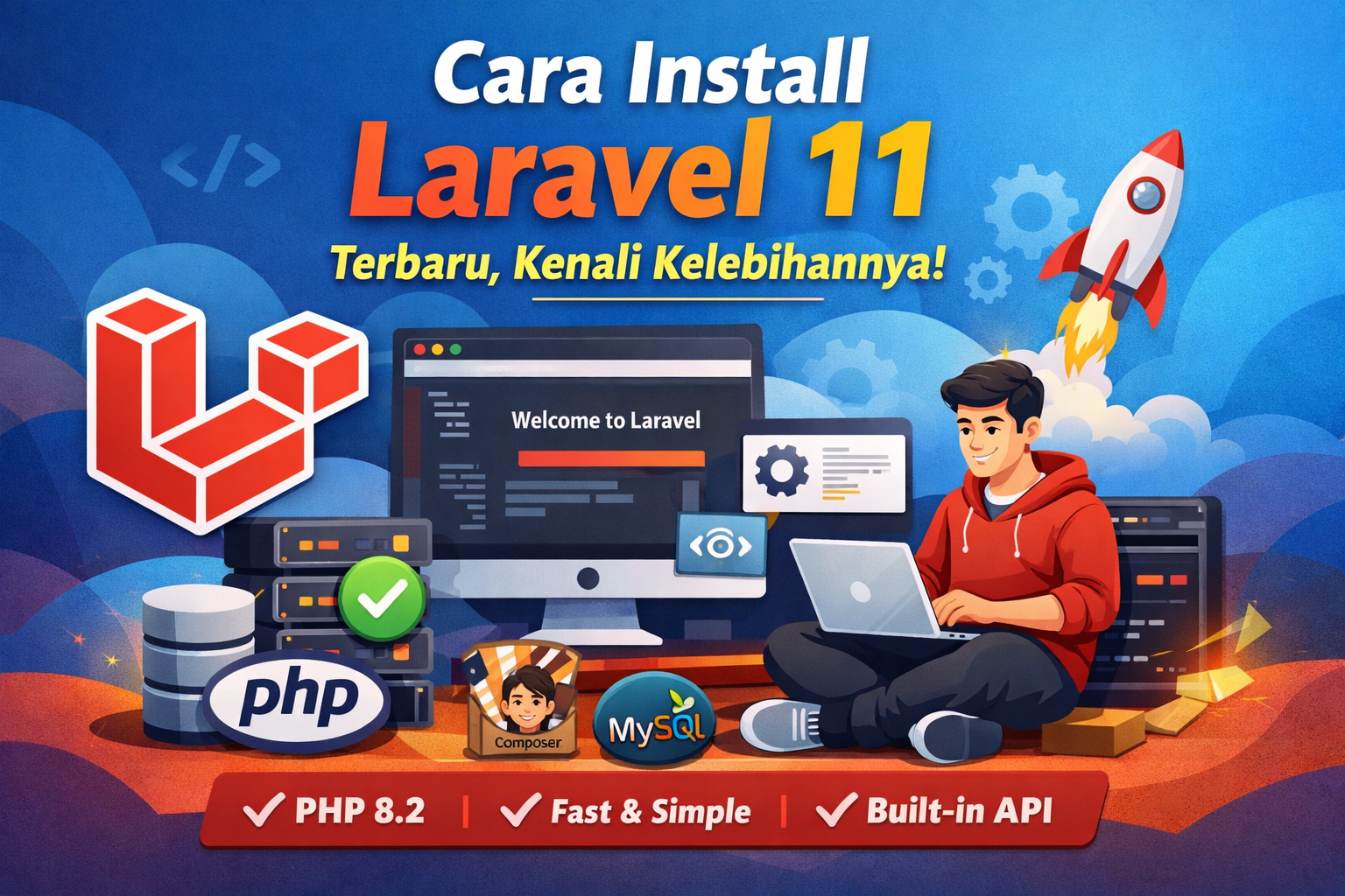 Cara install Laravel 11 terbaru