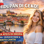 Keindahan Praha dan wanita cantik